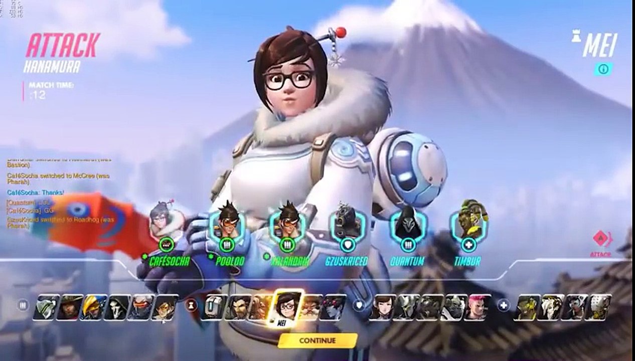 OW Tracer - Mei Bug Led To 46 Second Game