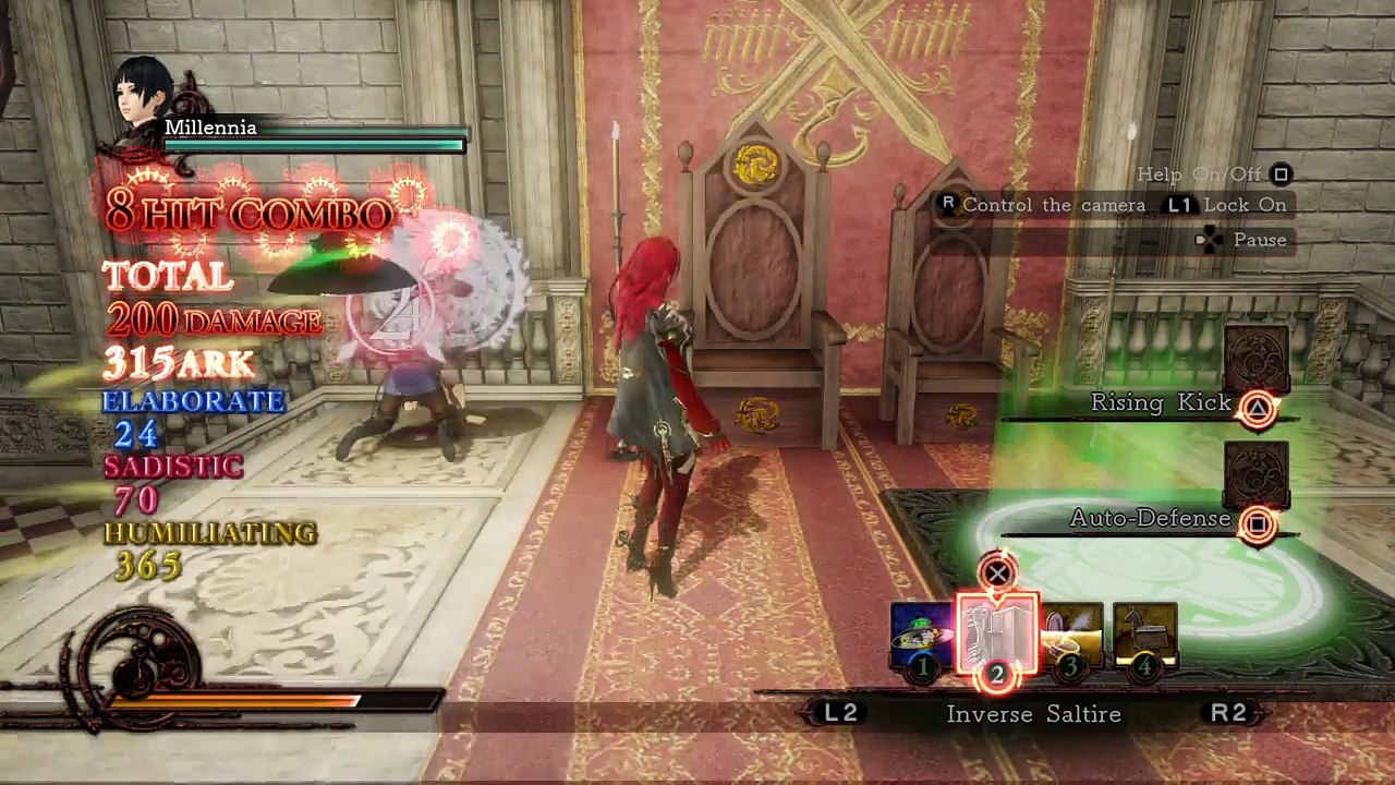 Deception IV: The Nightmare Princess defeating Millenia Rising Kick Combo.