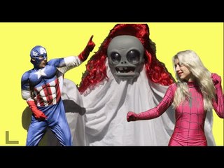 Spiderman vs Zombie Ghost vs Elsa vs Pink Storm - Superhero Dance in Real Life!! (1080p 60fps)