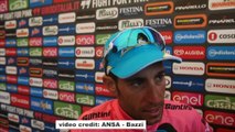 Giro 2016: tappa 20 intervista alla maglia rosa Vincenzo Nibali (Ansa-Bazzi)