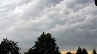 Amazing Mammatus clouds Full HD