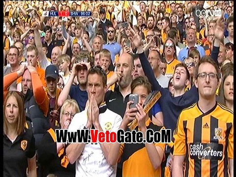 فرحة هيسترية بين لاعبى هال سيتى عقب التأهل للدورى الانجليزى