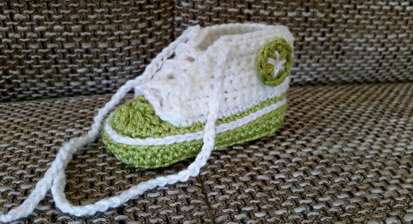 Sneakers para bebés - Tejer zapatillas de deporte – Parte 1/5 con subtítulos de BerlinCrochet