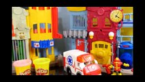 Kinder Surprise Play Doh Eggs Peppa Pig Easter Egg Hunt In Imaginext Rescue City Center Playdoh