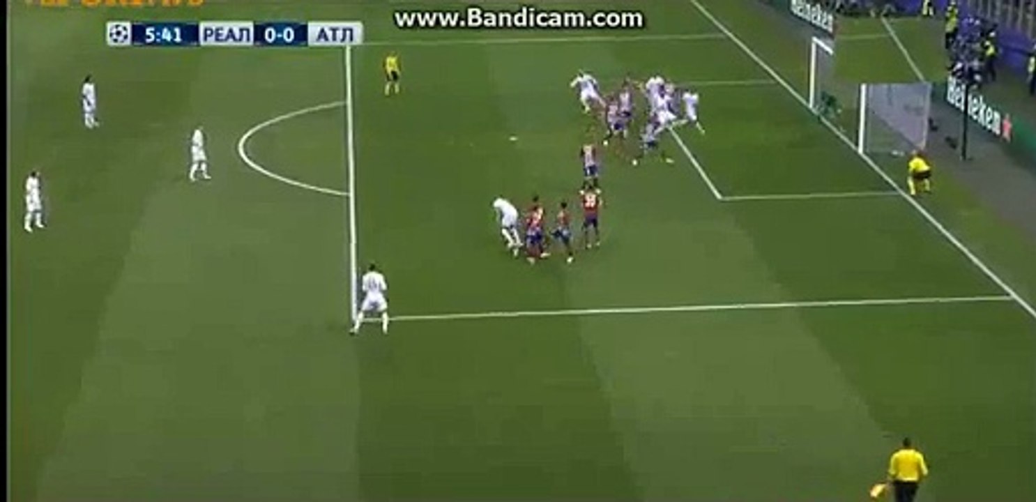 Gareth Bale super free Kick - Real Madrid 0-0 Atletico Madrid - 28-05-2016 UEFA