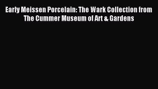 Read Early Meissen Porcelain: The Wark Collection from The Cummer Museum of Art & Gardens PDF