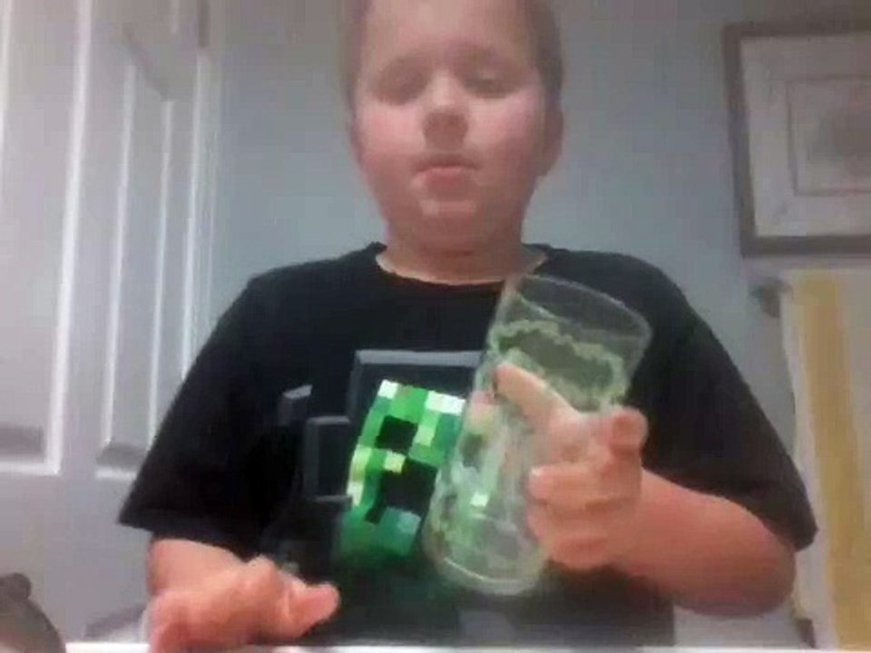 Drinking play-dough!