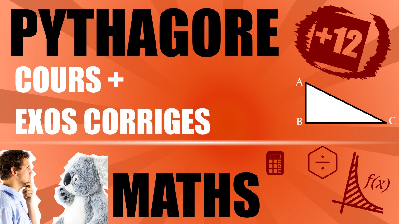 Théorème de Pythagore | cours + 2 exos corrigés | Maths 3e | totolekoala