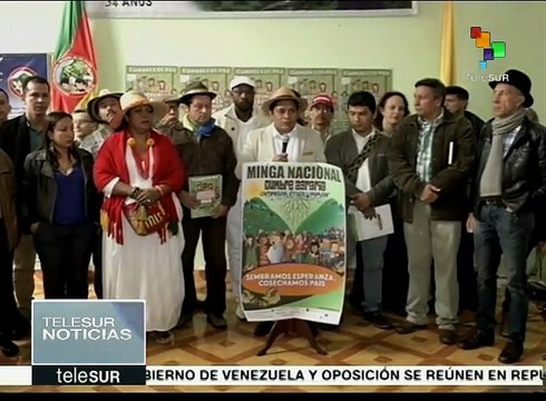 Colombia: campesinos demandan a Santos el cumplimiento de acuerdos
