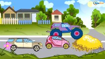 Arabalar çizgi film türkçe. Monster Truck, Yarış arabası - Akıllı arabalar. Çocuklar için arabalar
