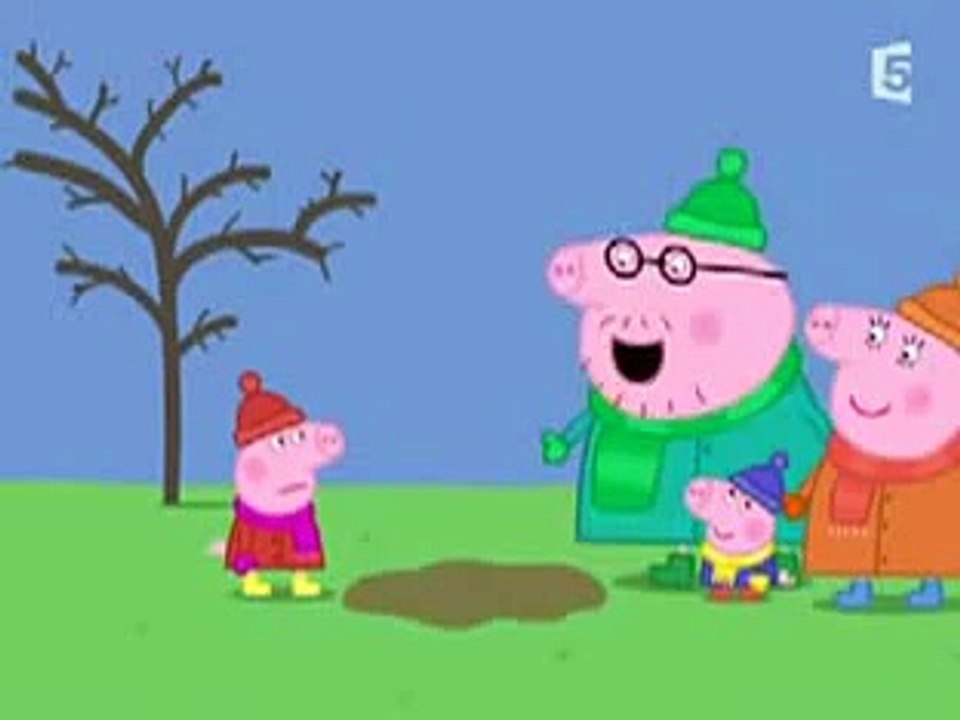 Peppa pig français Une froide journée d'hiver cartoon snippet