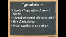 adverbs - English grammar tutorial video lesson