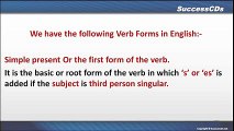 Different forms of verbs - Learn  English Grammar