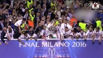 لحظة تتويج ريال مدريد بطلا لابطال اوروبا ٢٠١٦