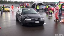 1000HP  Audi S4 B5 Anti-Lag Sound! Flames & Accelerations!