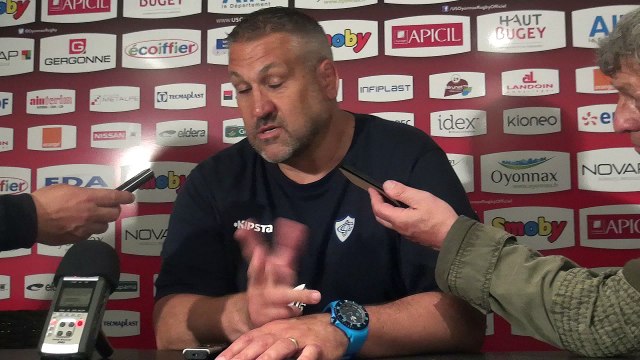 Rugby Top 14 - Christophe Urios après Oyonnax - Castres