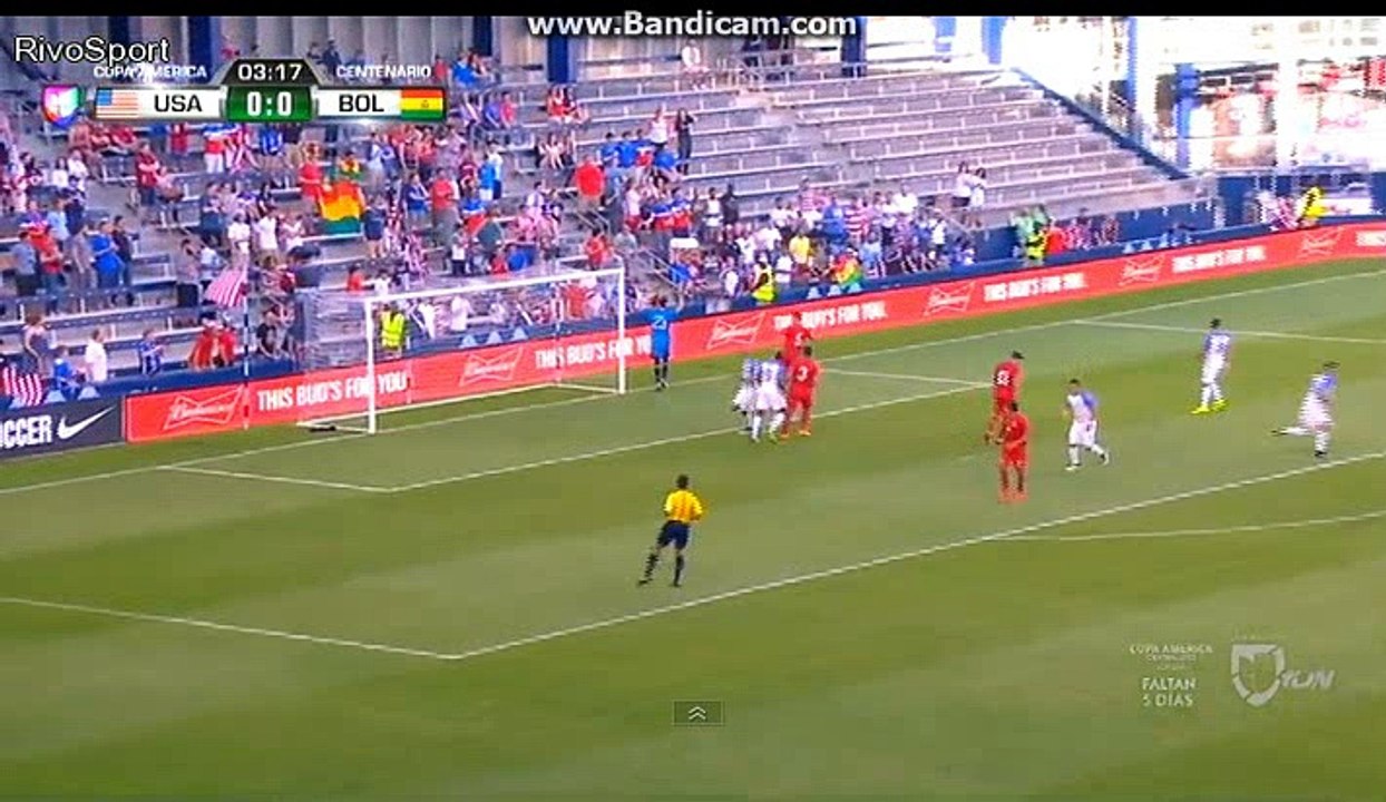 Michael Bradley free kick chance