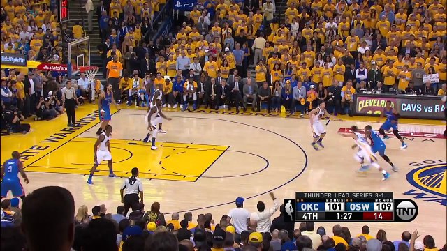 Stephen Curry Seals the Deal Thunder vs Warriors Game 5 May 26, 2016 2016 NBA Playoffs