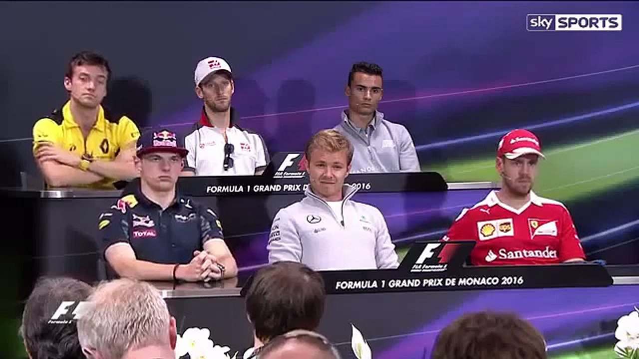 F1 Monaco Grand Prix 2016 Wednesday Press Conference Nico Rosberg closed over Lewis Hamilton