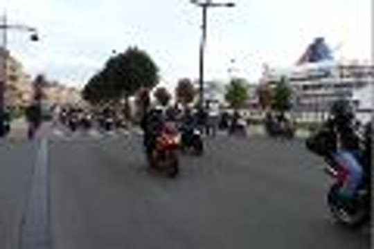 Manifestation de motards à Bordeaux