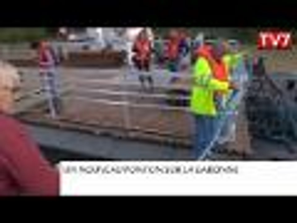 Bordeaux : le ponton Montesquieu est en place