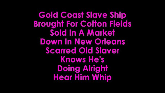 Rolling Stones Brown Sugar karaoke