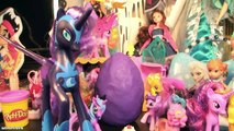 Disney Frozen Elsa Dolls Toys Peppa Pig Angry Birds MLP Surprise Eggs Play Doh Disney Princess