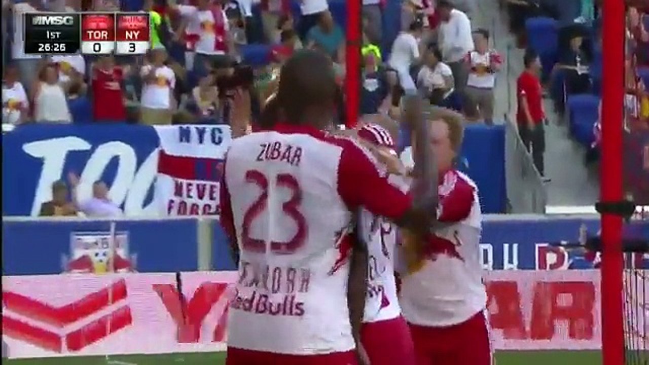 Bradley Wright-Phillips Hat Trick  3rd Goal - New York Red Bulls 3-0 Toronto FC -  - 28-05-2016 MLS