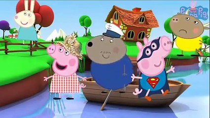 Finger Family Peppa Pig The Boat Pond ♪ Nursery Rhymes For Children ♪ Kids TV