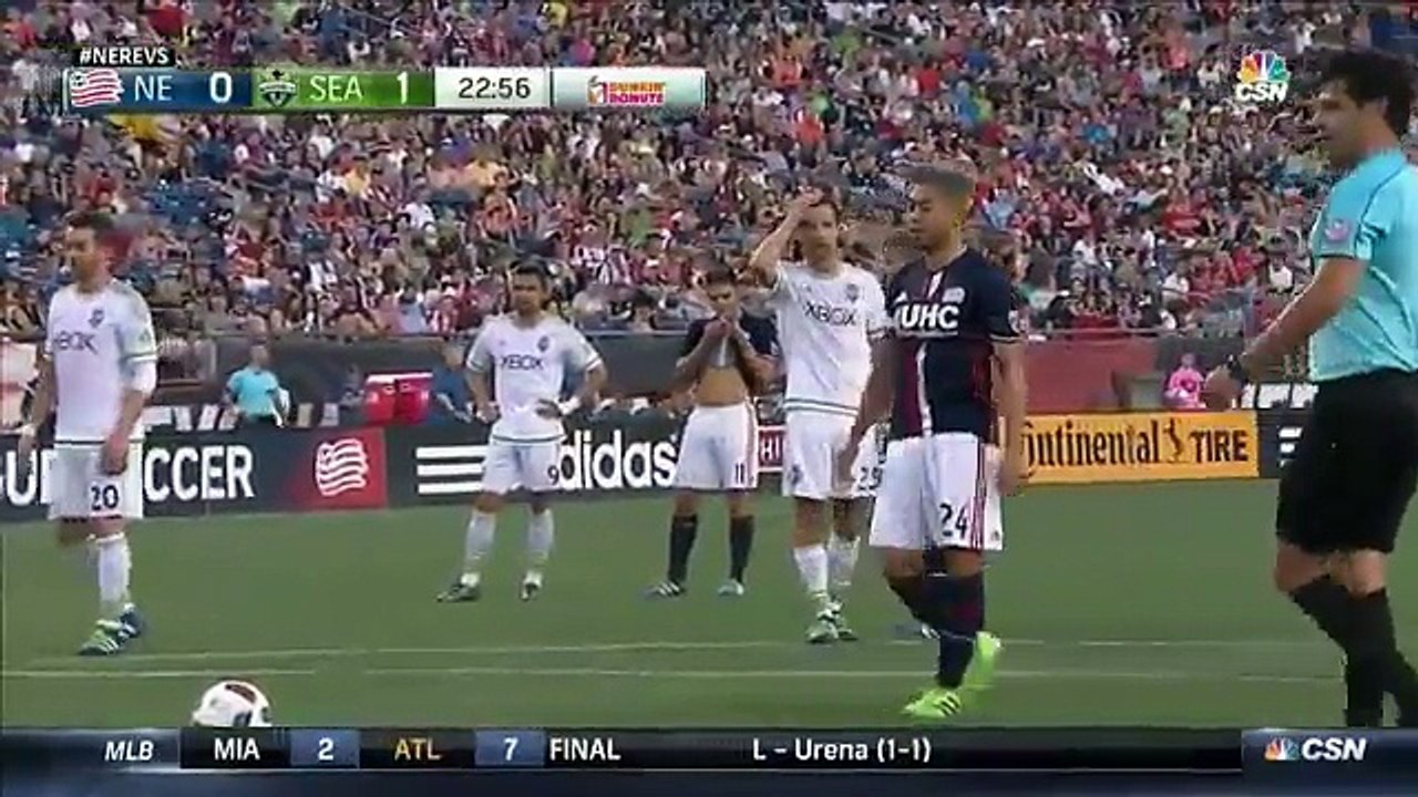 Lee Nguyen Goal - New England Revolution 1-1 Seattle Sounders FC  - 28-05-2016 MLS
