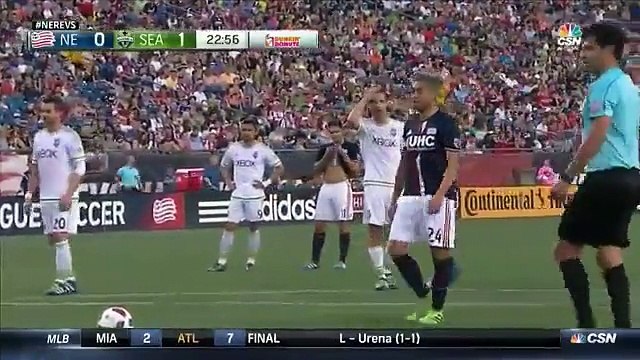 Lee Nguyen Goal - New England Revolution 1-1 Seattle Sounders FC - 28-05-2016 MLS