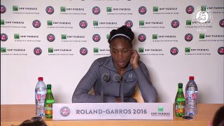 Roland-Garros 2016 - Press Conference- V. Williams_R3