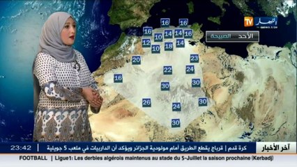 النشرة الجوية  : أحوال الطقس ليوم 29 ماي 2016