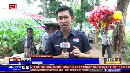 Jelang Puasa, TPU Karet Bivak Dipenuhi Peziarah