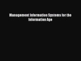 Download Management Information Systems for the Information Age  EBook