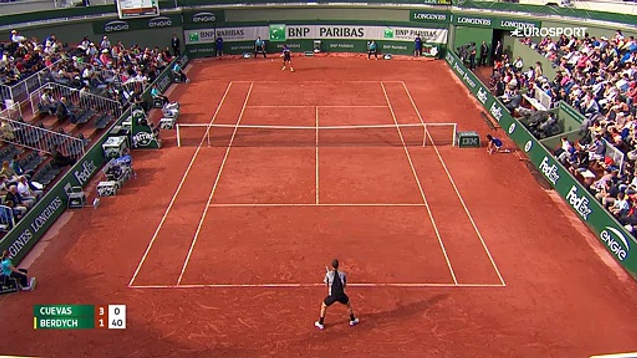 Roland Garros: Pablo Cuevas - Tomáš Berdych (Özet)