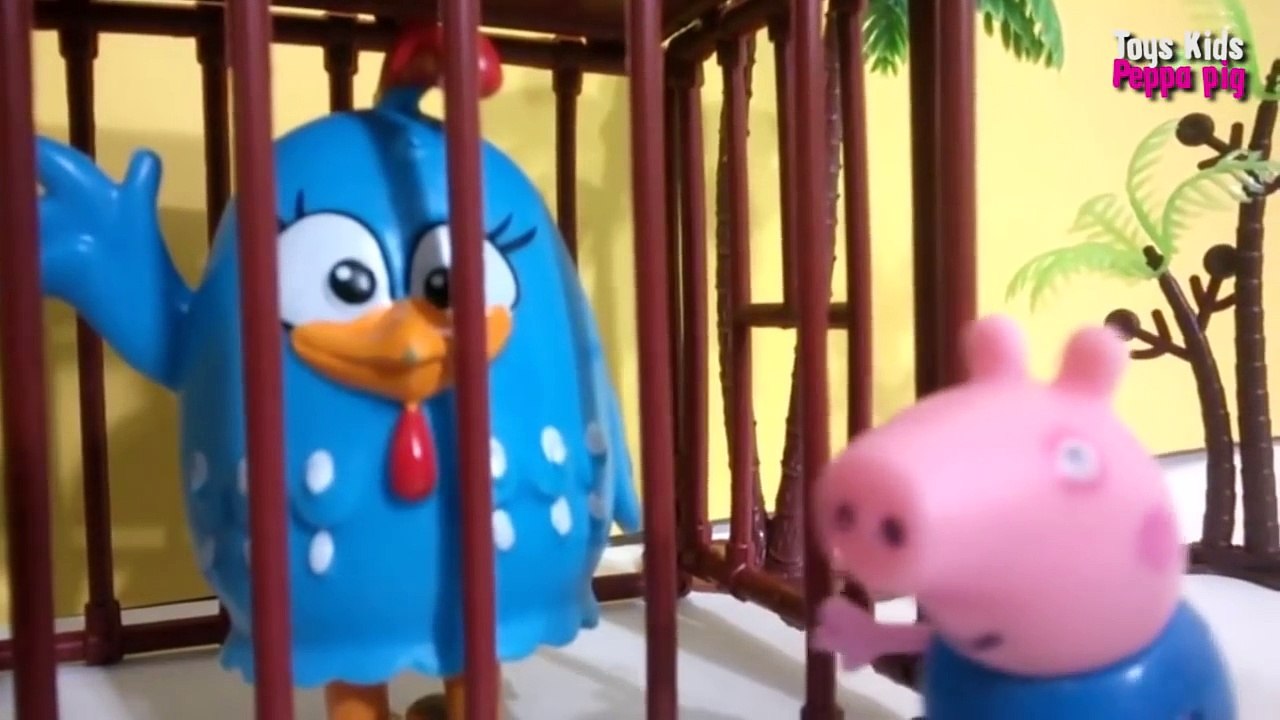 Pig George da Familia Peppa Pig + Galinha Pintadinha e o Dinossauro Gigante   ToysKids Peppa Pig