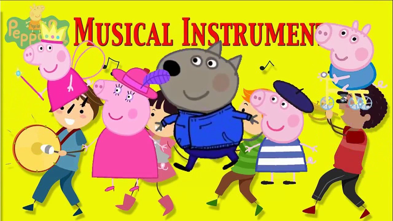 Finger Family Peppa Pig Musical Instruments Nursery Rhymes For Children Kids Songs video snippet