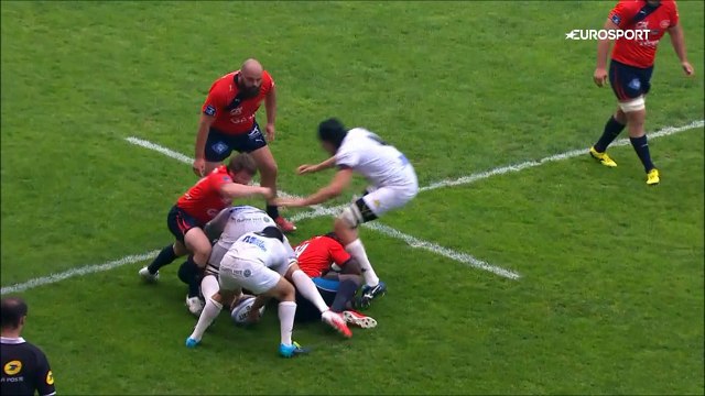 SITE OFFICIEL STADE MONTOIS RUGBY - ESSAI 2 S. TOKULA - DEMI FINALE AURILLAC vs STADE MONTOIS