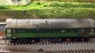 BRITISH MODEL TRAIN LAYOUT OO SCALE - CLASS 25/3 DCC & SOUND DIESEL TEST
