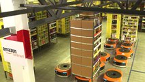 Amazon warehouse robots