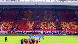 Remember 96 Choreo Liverpool Manchester City 2014 Silent Moment In Memory Of Hillsborough Tragedy