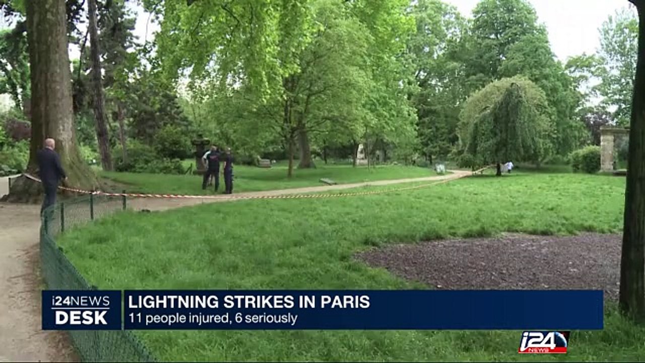 Lightning strikes in Paris: 11 people injured, 6 seriously