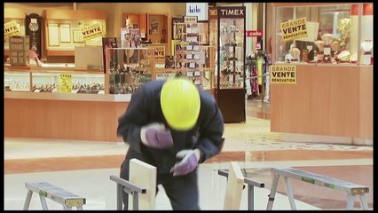 Construction Worker s Failed Karate Chop