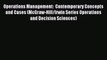 Read Operations Management:  Contemporary Concepts and Cases (McGraw-Hill/Irwin Series Operations