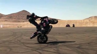 hd video Trick Motorcycle Rider Stock