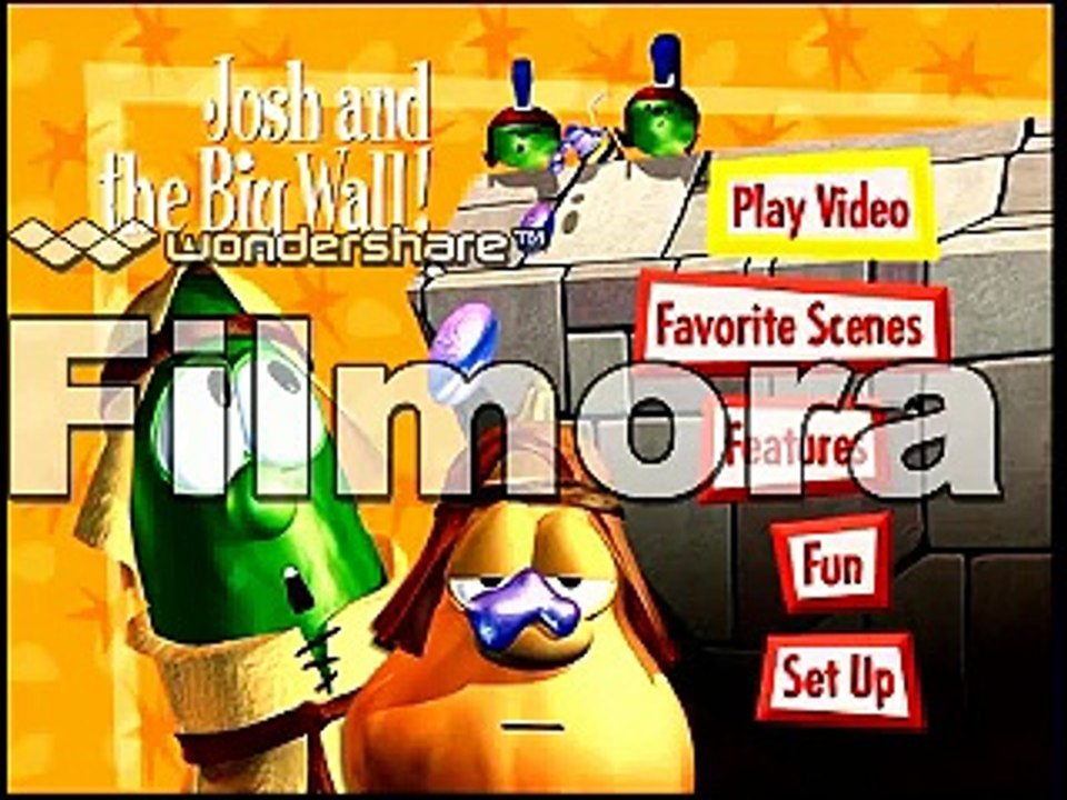 Opening to VeggieTales: Josh and the Big Wall DVD (2002) (Retail UK Disc)
