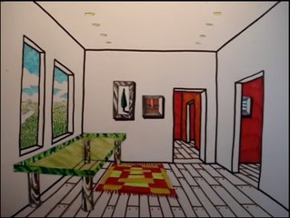 Comment dessiner une pièce avec une perspective en un point