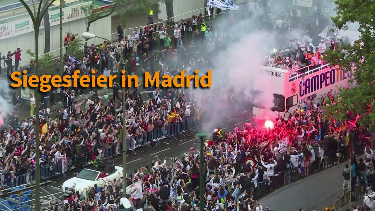 Real feiert Champions League-Sieg in Madrid