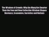 Read hereThe Wisdom of Crowds: Why the Many Are Smarter Than the Few and How Collective Wisdom